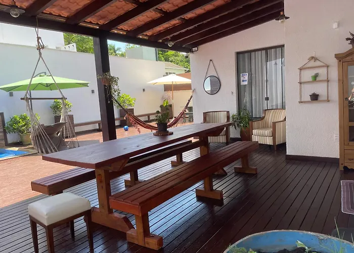Linda Casa 4 Quartos Com Piscina Para Familia Na Praia De Canasvieiras